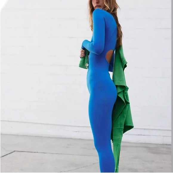 Free People Movement 
Good Karma Collection
Long sleeve onesie cutout 
NWT $118- - Picture 3 of 15